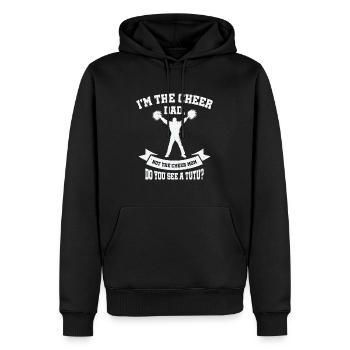 Cheerleader Stolzes Cheer Dad Cheerleading - Männer Premium Bio Hoodie - Schwarz - Vorne - Nico (187cm)