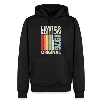 1976 - Limited Edition Birthday Gift 1976 Original - Männer Premium Bio Hoodie - Schwarz - Vorne - Nico (187cm)