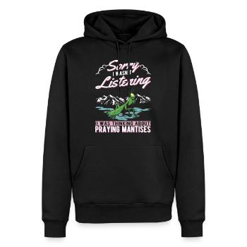 Praying Mantis Gift Mantis Mantis Mantis Mantis - Men’s Premium Organic Hoodie - black - Front - Nico (187cm)