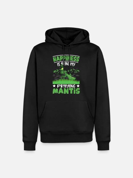 Gottesanbetterin Glück Mantis - Männer Premium Bio Hoodie - Schwarz