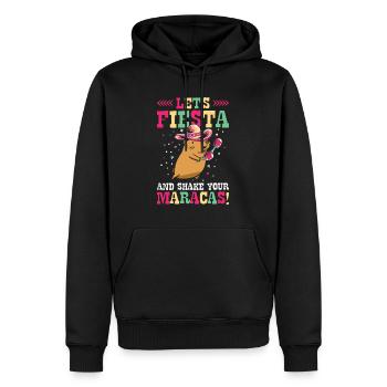 Capybara Mariachi Cinco de Mayo Fiesta - Sweat à capuche Premium bio Homme - noir - Devant - Nico (187cm)