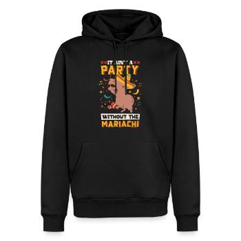 Capybara Mariachi Cinco de Mayo Fiesta - Sweat à capuche Premium bio Homme - noir - Devant - Nico (187cm)