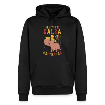 Capybara Mariachi Cinco de Mayo Fiesta - Männer Premium Bio Hoodie - Schwarz - Vorne - Nico (187cm)