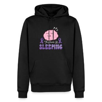Alzheimer-Bewusstsein Gehirn Psychische Gesundheit - Männer Premium Bio Hoodie - Schwarz - Vorne - Nico (187cm)
