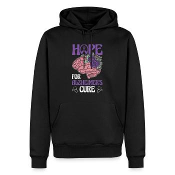 Alzheimer-Bewusstsein Gehirn Ärzte Gesundheit - Männer Premium Bio Hoodie - Schwarz - Vorne - Nico (187cm)