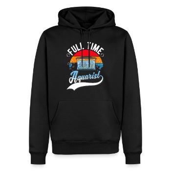Vollzeit Aquarist Aquaristik Aquarium - Männer Premium Bio Hoodie - Schwarz - Vorne - Nico (187cm)