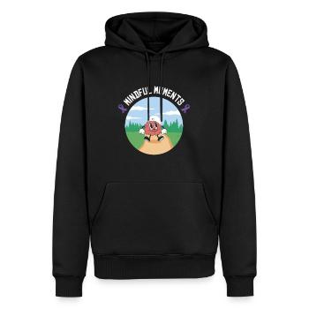 Alzheimer-Bewusstsein Gehirn Psychische Gesundheit - Männer Premium Bio Hoodie - Schwarz - Vorne - Nico (187cm)