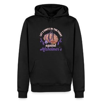 Alzheimer-Bewusstsein Gehirn Ärzte Gesundheit - Männer Premium Bio Hoodie - Schwarz - Vorne - Nico (187cm)