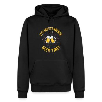 Indépendance des États-Unis Liberté de boire de la bière - Sweat à capuche Premium bio Homme - noir - Devant - Nico (187cm)