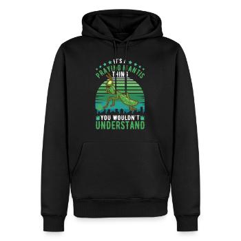 It's a Praying Mantis thing Gottesanbeterin - Men’s Premium Organic Hoodie - black - Front - Nico (187cm)