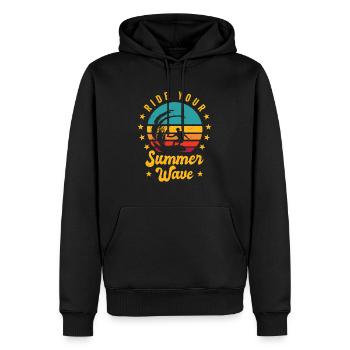 Surf Tropical Surfen Sommer Surfbrett Sport - Männer Premium Bio Hoodie - Schwarz - Vorne - Nico (187cm)