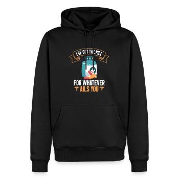 Pharmazietechniker Pharmazietechniker CPHT - Männer Premium Bio Hoodie - Schwarz - Vorne - Nico (187cm)