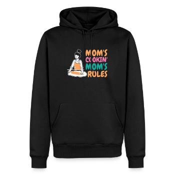 Fête des mères Vacances Grand-mère Cuisine Maman - Sweat à capuche Premium bio Homme - noir - Devant - Nico (187cm)