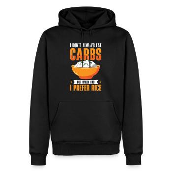 Cuisine asiatique Riz Philippines philippin - Sweat à capuche Premium bio Homme - noir - Devant - Nico (187cm)
