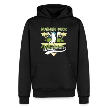 Running Duck Whisperer Running Duck - Sweat à capuche Premium bio Homme - noir - Devant - Nico (187cm)