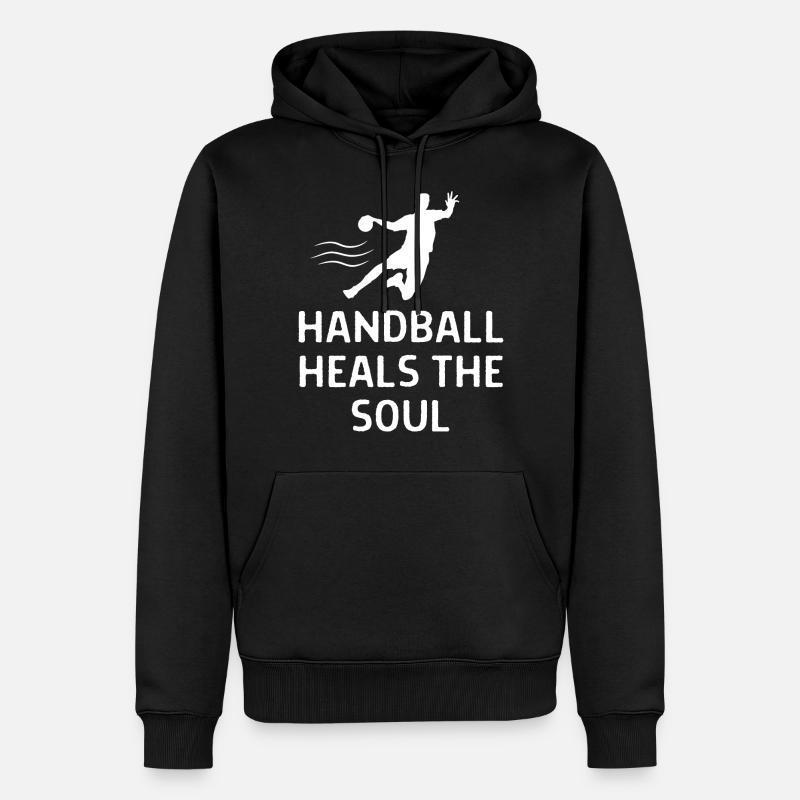 Handball Handballer Spruch Geschenk - Männer Premium Bio Hoodie - Schwarz