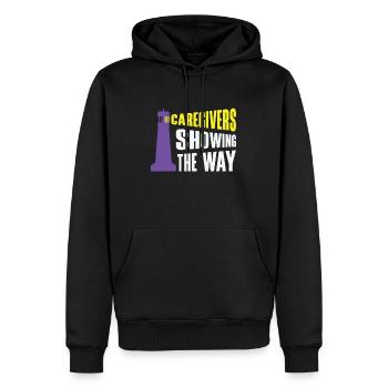 Infirmière Alzheimer’s Awareness Medical - Sweat à capuche Premium bio Homme - noir - Devant - Nico (187cm)