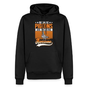 Tauben Taubenzucht Taubenzüchter - Männer Premium Bio Hoodie - Schwarz - Vorne - Nico (187cm)
