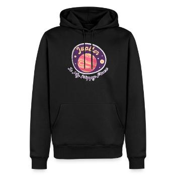 Jupiter Space Travel Exploration Space Enthusiast - Men’s Premium Organic Hoodie - black - Front - Nico (187cm)
