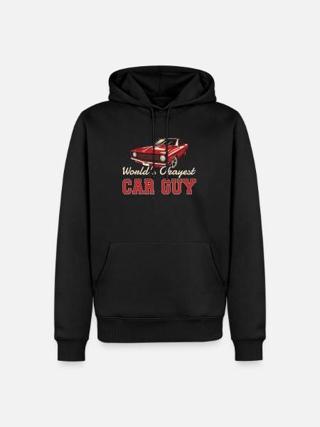 Muscle Car Enthusiast Car Guy Classic Cars Lover - Men’s Premium Organic Hoodie - black