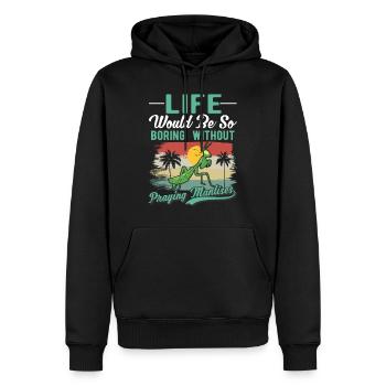 Mante religieuse Cadeau Mante Mante Mante Mante Mante Mante - Sweat à capuche Premium bio Homme - noir - Devant - Nico (187cm)
