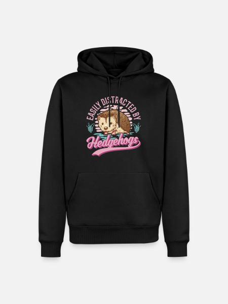 Hedgehog Lovers - Men’s Premium Organic Hoodie - black