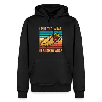 Burrito Amateurs de cuisine mexicaine - Sweat à capuche Premium bio Homme - noir - Devant - Nico (187cm)