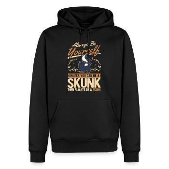 Sois toujours toi-même Skunk Stinkntier - Sweat à capuche Premium bio Homme - noir - Devant - Nico (187cm)