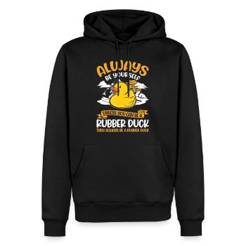 Soyez toujours vous-même Canard en caoutchouc Gummiente - Sweat à capuche Premium bio Homme - noir - Devant - Nico (187cm)