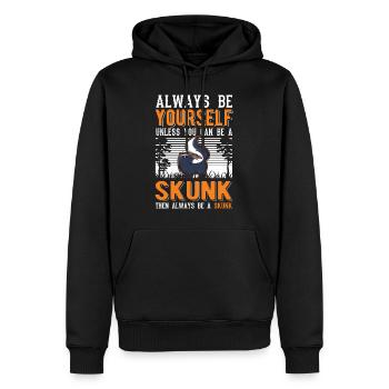 Sois toujours toi-même Skunk Stinkntier - Sweat à capuche Premium bio Homme - noir - Devant - Nico (187cm)