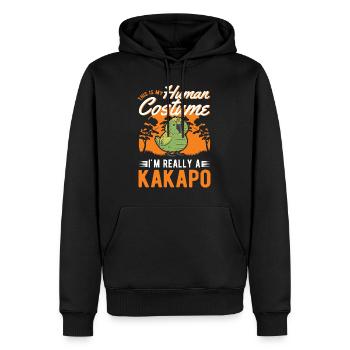 Kakapo Halloween Vogel Nachtpapagei - Männer Premium Bio Hoodie - Schwarz - Vorne - Nico (187cm)