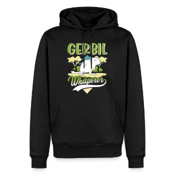 Gerbil Whisperer Racing Rat Cadeau Gerbille - Sweat à capuche Premium bio Homme - noir - Devant - Nico (187cm)