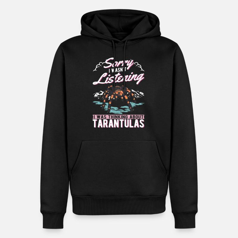 Tarentule Cadeau Araignée Tarentule - Sweat à capuche Premium bio Homme - noir
