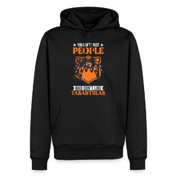 Tarentule Araignée de compagnie Tarentule - Sweat à capuche Premium bio Homme - noir - Devant - Nico (187cm)