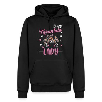 Femme Tarentule Folle - Sweat à capuche Premium bio Homme - noir - Devant - Nico (187cm)