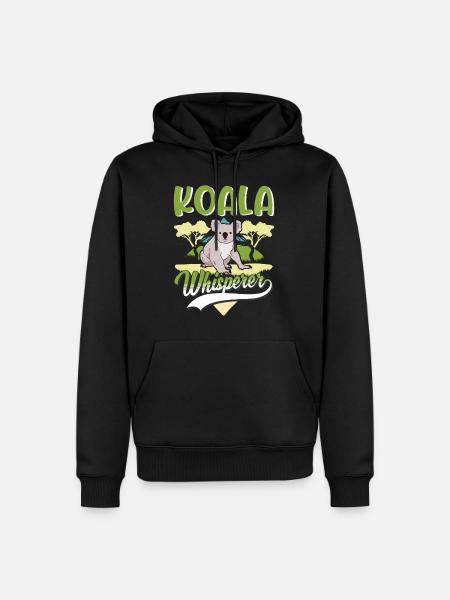 Koala Flüsterer Koalabär - Männer Premium Bio Hoodie - Schwarz