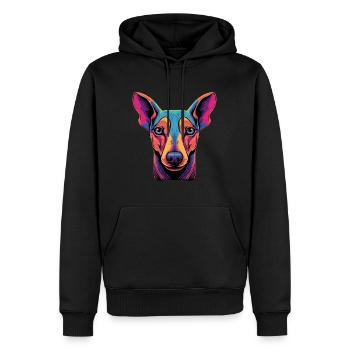 Malinois Belgischer Schäferhund - Männer Premium Bio Hoodie - Schwarz - Vorne - Nico (187cm)