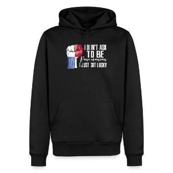 Fierté panaméricaine Drapeau panaméricain - Sweat à capuche Premium bio Homme - noir - Devant - Nico (187cm)