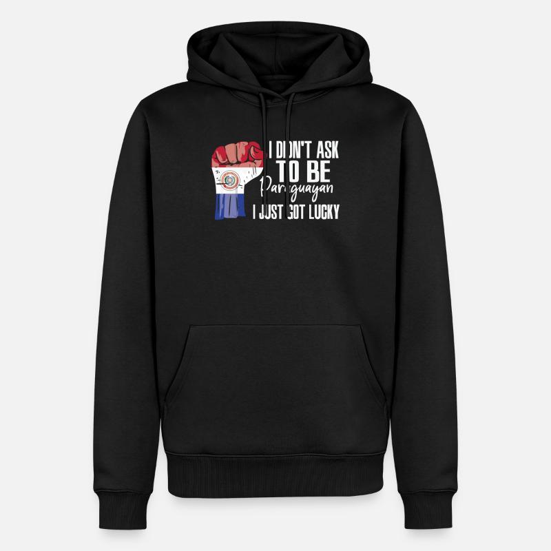 Fierté paraguayenne Drapeau paraguayen - Sweat à capuche Premium bio Homme - noir