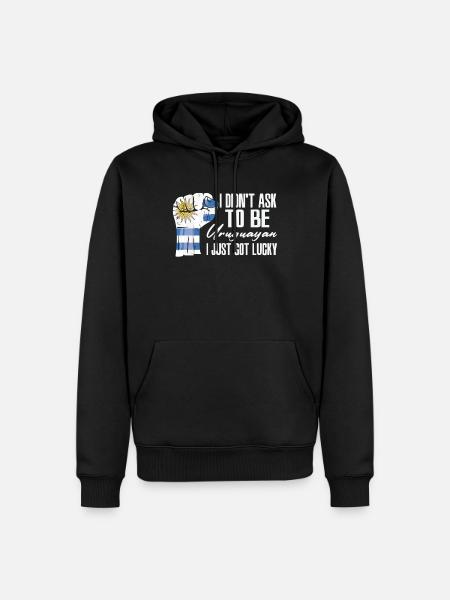 Fierté uruguayenne Drapeau uruguayen - Sweat à capuche Premium bio Homme - noir