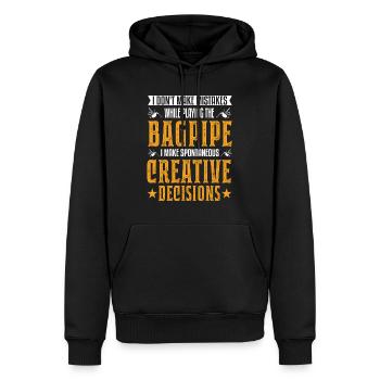 Bagpipes: Creative Choices - Men’s Premium Organic Hoodie - black - Front - Nico (187cm)