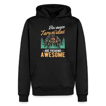 Because Tarantulas are freaking awesome Tarantel - Männer Premium Bio Hoodie - Schwarz - Vorne - Nico (187cm)