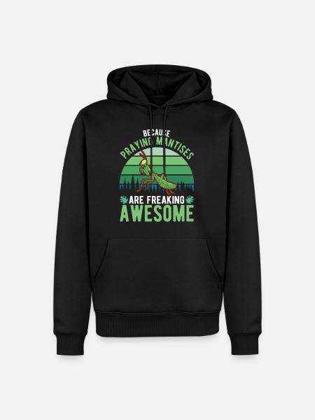 Praying Mantis Mantis Mantis - Men’s Premium Organic Hoodie - black
