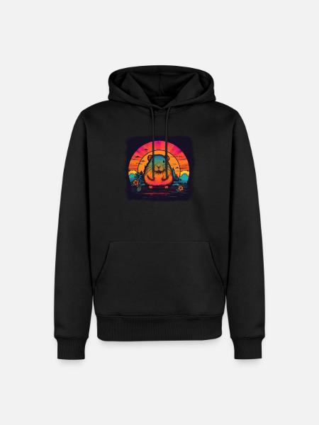 Capybara Cadeau Capybara - Sweat à capuche Premium bio Homme - noir
