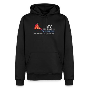 Nichts macht mir Angst Meine Frau ist Eritreerin - Männer Premium Bio Hoodie - Schwarz - Vorne - Nico (187cm)
