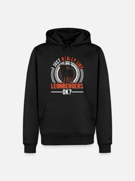 J’aime bien Leonberg - Sweat à capuche Premium bio Homme - noir