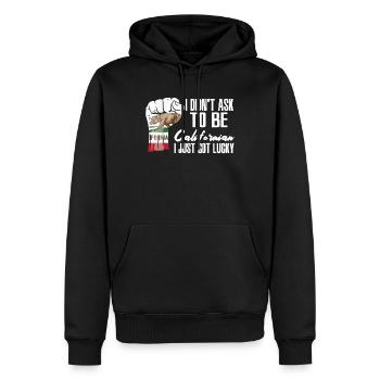 Californien, Américain, Patriote américain, États-Unis - Sweat à capuche Premium bio Homme - noir - Devant - Nico (187cm)