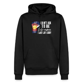 Coloradan Amerikaner US-Patriot USA Gewachsen - Männer Premium Bio Hoodie - Schwarz - Vorne - Nico (187cm)