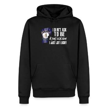 Kentuckianer Amerikaner US-Patriot USA Gewachsen - Männer Premium Bio Hoodie - Schwarz - Vorne - Nico (187cm)