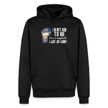 New Hampshirite Américain Patriote des États-Unis - Sweat à capuche Premium bio Homme - noir - Devant - Nico (187cm)